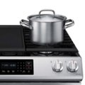 Samsung - 6.0 cu. ft. Smart Slide-in Gas Range with Air Fry & Convection - Stainless steel